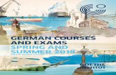 GERMAN COURSES AND EXAMS SPRING AND … level is divided ... B2.1 Goethe-Zertifikat B2 ... classes according to your wishes and needs and will develop a lesson plan considering your