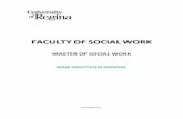 FFAACCUULLTTYY OOFF SSOOCCIIAALL WWOORRKK€¦ · FFAACCUULLTTYY OOFF SSOOCCIIAALL WWOORRKK MASTER OF SOCIAL WORK MSW PRACTICUM MANUAL . 2 TABLE OF CONTENTS ... Elements to be Included