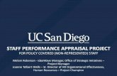 STAFF PERFORMANCE APPRAISAL PROJECT - … PERFORMANCE APPRAISAL PROJECT FOR POLICY COVERED (NON-REPRESENTED) STAFF Melani Roberson - IdeaWave Manager, Office of Strategic Initiatives
