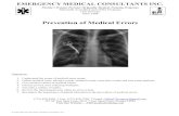 2016 Prevention of Medical Errors · Recognize the importance of patient education in the prevention of medical errors ... Adverse events also ... to the Agency for Health Care Administration