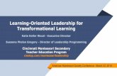 Slides Learning Oriented Leadership for Transformational … · American Montessori Society Conference - March 23, 2018. A few little gifts! Undo the ribbon, take a peek, see what