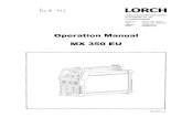 Operation Manual MX 350 EU - PMP Certificates User Manuals/Lorch, MX350 EU... · Ambient conditions LORCH 3 Safety precautions ~~~~~ Hazard-free working with the machine is only possible