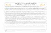 The Legend of Sleepy Hollow - Home - Cowan Community ... I... · The Legend of Sleepy Hollow is one of the earliest pieces of American ﬁction and one of ... This legend has furnished