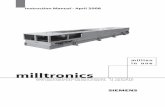 milltronics - Siemens AG · • For a selection of Siemens Milltronics level measurement manuals, ... Belt Tracking ... Construct the necessary support framework to provide a sturdy,