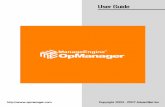 AdventNet ManageEngine OpManager 7 :: User Guidemanageengine.pt/products/opmanager/opmanager_userguide.pdf · AdventNet ManageEngine OpManager 7 :: User Guide AdventNet, Inc. 10 Data