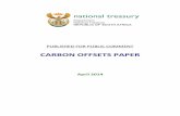 CARBON OFFSETS PAPER comments/CarbonOffsets/2014042901... · Table 4: Carbon offset potential in South Africa per sector ... The National Treasury publishes the Carbon Offsets paper