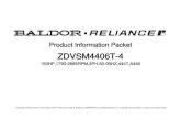 Product Information Packet - BaldorVIP · 032018030DK HHCS 1/2-13X3-3/4 PLTD. 3.000 EA 032018030DK HHCS 1/2-13X3-3/4 PLTD. 3.000 EA 415096002A CPLG 1/8 HEX TYPE 1.000 EA ... Product