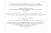 Draft Terms of References (TOR) - Welcome to …environmentclearance.nic.in/writereaddata/EIA/25092014SH...1 Draft Terms of References (TOR) (Based on the model TOR given in Environmental