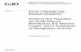 GAO-15-198, DOD FINANCIAL MANAGEMENT: Actions … · Identified Accounting, Reporting, and System-Related Internal Control Weaknesses 52 ... budgetary accounts in accordance with