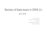 Introduction to STATA - Welcome to United Nations … a) Resources b) Stata 11 Interface c) Datasets used in this introduction to Stata d) Do files e) Importing data into Stata f)
