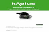 iQA OPERATING MANUAL - kaelus.com · A Creation of document ... 1.6.4 Setting up the Site Test Report ... The test set is capable of operating continuously into a poor VSWR load ...