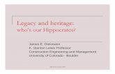 who’s our Hippocrates?bechtel.colorado.edu/~diekmann/peurifoy10-30.pdfASCE November 2007 Legacy and heritage: who’s our Hippocrates? James E. Diekmann K. Stanton Lewis Professor