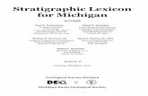 Stratigraphic Lexicon for Michigan · Mark Wollensak Table 1. The list of those who served on the Stratigraphic Nomenclature Project Committee. Bruce Arndt Diane Baclawski Mark Baranoski