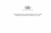 Freedom of Information and Protection of Privacy Act · Table of Contents Freedom of Information and Protection ... Freedom of Information and Protection of Privacy Act Table of Contents