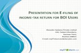 PRESENTATION FOR E-FILING OF INCOME TAX …€¦ ·  · 2014-06-28Call 1800 345 6162 (Toll free) now! To talk to a Form16 expert. PRESENTATION FOR E-FILING OF INCOME-TAX RETURN FOR
