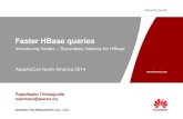 Faster HBase queries - events.static.linuxfound.org · Faster HBase queries Introducing hindex – Secondary indexes for HBase Rajeshbabu Chintaguntla rajeshbabu@apache.org ApacheCon