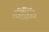 CORPORATE GIFT GUIDE - Debrett's · DEBRETT’S CORPORATE GIFT GUIDE 2017/18 INTRODUCTION ... Ribbon: Silver and Navy Endpapers: White and Navy Interior pages: …
