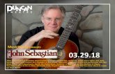 03.29 John Sebastian is a Grammy award winning singer songwriter, guitarist, great story-teller and auto harpist. He is best known as a founder of The Lovin’ Spoonful where he wrote