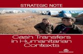 STRATEGIC NOTE - Home - CaLP Note Cash Transfers in Humanitarian Contexts Final draft prepared for the Principals of the Inter-Agency Standing Committee The World Bank Group ... iii