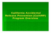 California Accidental Release Prevention (CalARP) … Program Levels Program 1- No Offsite Consequences From Facility. Least Restrictive Program 2- Offsite Consequences From ... 11/3/2010