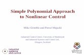 Simple Polynomial Approach to Nonlinear Control - nd.edupantsakl/Archive/WolovichSymposium/files/... · Simple Polynomial Approach to Nonlinear Control. ... t - zero mean white noise