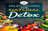 for Natural Detox - PaleoPlan · Paleo recipes for Natural Detox reCiPe measuremeNts Key tablespoon = tbsp ... 5. serve with a garnish of lemon, parsley and seedless red grapes (optional).