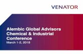 Alembic Global Advisors Chemical & Industrial Conference/media/Files/V/Venator/reports-and... · Chemical & Industrial Conference ... Indicative EBITDA margins 1x 2x 3x+ Catalysts