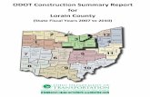 ODOT Construction Summary Report for Lorain County Construction Summary Report For Lorain County (SFY 2007-2010) District 3 Construction Summary by Major Work Type (in Millions) WORK