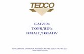 KAIZEN - tedco-inc.comtedco-inc.com/wp-content/uploads/2018/03/TEDCO-Kaizen.pdf10 The first Kaizen ... gemba, you need to observe the actual work being done to get the facts of the