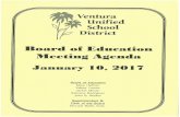 KMBT C364e-20170111122328 - Ventura Unified School … Agendas/1.10.17 L… ·  · 2017-01-11Public Comment on Closed Session Items CLOSED SESSION ... Request for Adoption of a Supplementary