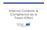 Internal Controls & Compliance as a Team Effort ·  · 2014-12-03Internal Controls & Compliance as a Team Effort ... Compliance as a Team Effort ... Schedule periodic meetings of