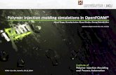 Polymer injection molding simulations in OpenFOAM®openfoamwiki.net/images/f/ff/Nagy_injectionMolding_14-10-2014.pdf · Polymer injection molding simulations in OpenFOAM® József