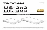 US-2x2/US-4x4 Reference Manual - TASCAMtascam.com/content/downloads/products/858/us-2x2_u… ·  · 2016-03-03USB Audio/MIDI Interface REFERENCE MANUAL ... • 24-bit/96kHz audio