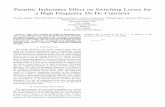 Parasitic Inductance Effect on Switching Losses for a …pedesign/Graduate_problem_papers/papers2008/... · Parasitic Inductance Effect on Switching Losses for ... Abstract—This