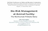 Bio-Risk Management at Animal Facility - DRRC UIdrrc.ui.ac.id/acsel/lister/Panel Discussions/ACSEL 2015_Panel... · Bio-Risk Management at Animal Facility: ... –Safety officer ...