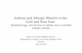 asthma and rhinitis-Al-Ahmad - World Allergy … and rhinitis...Aldowaisan AD et al. Annals allergy asthma immunol. 2003 Risk Factors of Asthma & Allergic Rhinitis Meteorological factors