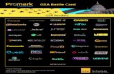 GSA Battle Card - Promark Technologypromarktech.com/.../Promark-GSA-Battlecard-.-Product-Linecard-revis… · GSA Vendors. GSA Battle Card. Promark Technology 10900 Pump House Road,