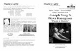 Joseph Tong & Waka Hasegawa - Truro 3 Arts Tong Hasegawa.pdf · Waka Hasegawa “Piano 4 Hands ... Carl Nielsen ~Wind Quintet in A major Op.43 Francis Poulenc ~Sextet for Piano and