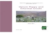 Opium Poppy and Informal Credit - Research for a Better ... · Afghanistan Research and Evaluation Unit Issues Paper Series Opium Poppy and Informal Credit Funding for this research