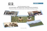 The World Bank AFGHANISTAN · The World Bank AFGHANISTAN ECONOMIC INCENTIVES AND DEVELOPMENT INITIATIVES TO REDUCE OPIUM PRODUCTION Christopher Ward, David Mansfield, Peter Oldham