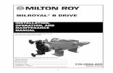MILROYAL B DRIVE - FCH-LLCfch-llc.com/documents/manuals/miltonroy_milroyal_b_manual.pdf · MILROYAL® B DRIVE 339-0066-000 ISSUED ... If your process solution is not compatible with