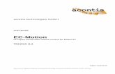 EC-Motionsoftware.acontis.com/Documents/EC-Motion_User_Manual.pdf · 3 Programmer’s Guide ... Please refer to the EC-Motion quick start guide [3] ... describes the EtherCAT network