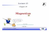 L15 Ch29 Magnetism Ampere Law Combine - faculty.uml.edufaculty.uml.edu/Andriy_Danylov/Teaching/documents/... · attractive force on the south pole of another magnet. Like poles repel
