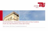 Integrated Transmitter Architectures for 4G Networks … · Integrated Transmitter Architectures for 4G Networks and beyond ... SGSN Serving GPRS Support Node ... Integrated Transmitter