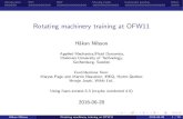 Rotating machinery training at OFW11 - … · run the basic OpenFOAM tutorials use the OpenFOAM environment compile parts of OpenFOAM ... Fundamental features for CFD in rotating