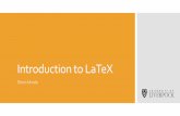 Introduction to Latex - University of Liverpoolakridel/documents/Introduction-to-Latex.pdfInstallation The machines in the university already have various LaTeX editors and compilers