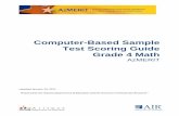 Computer-Based Sample Test Scoring Guide Grade 4 Mathazmeritportal.org/...Sample-Test-Scoring-Guide-Grade-4-Math_final.pdf · Computer-Based Sample Test Scoring Guide Grade 4 Math