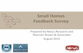 Small Homes Feedback Survey - hobsonvillepoint.co.nz · Small Homes Feedback Survey ... What do you think is the potential size of the market for each of the Small Home Test Lab ...