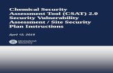Chemical Security Assessment Tool (CSAT) 2.0 Security ... · Security Vulnerability Assessment (SVA) / Site Security Plan (SSP) Instructions .....1 Chemical Facility Anti-Terrorism