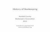 History(of(Beekeeping( - norfolkbees.orgnorfolkbees.org/files/102_History.pdf · History(of(Beekeeping(Norfolk(County((Beekeepers(Associaon((2012 Available(for(download(from(: O Goens